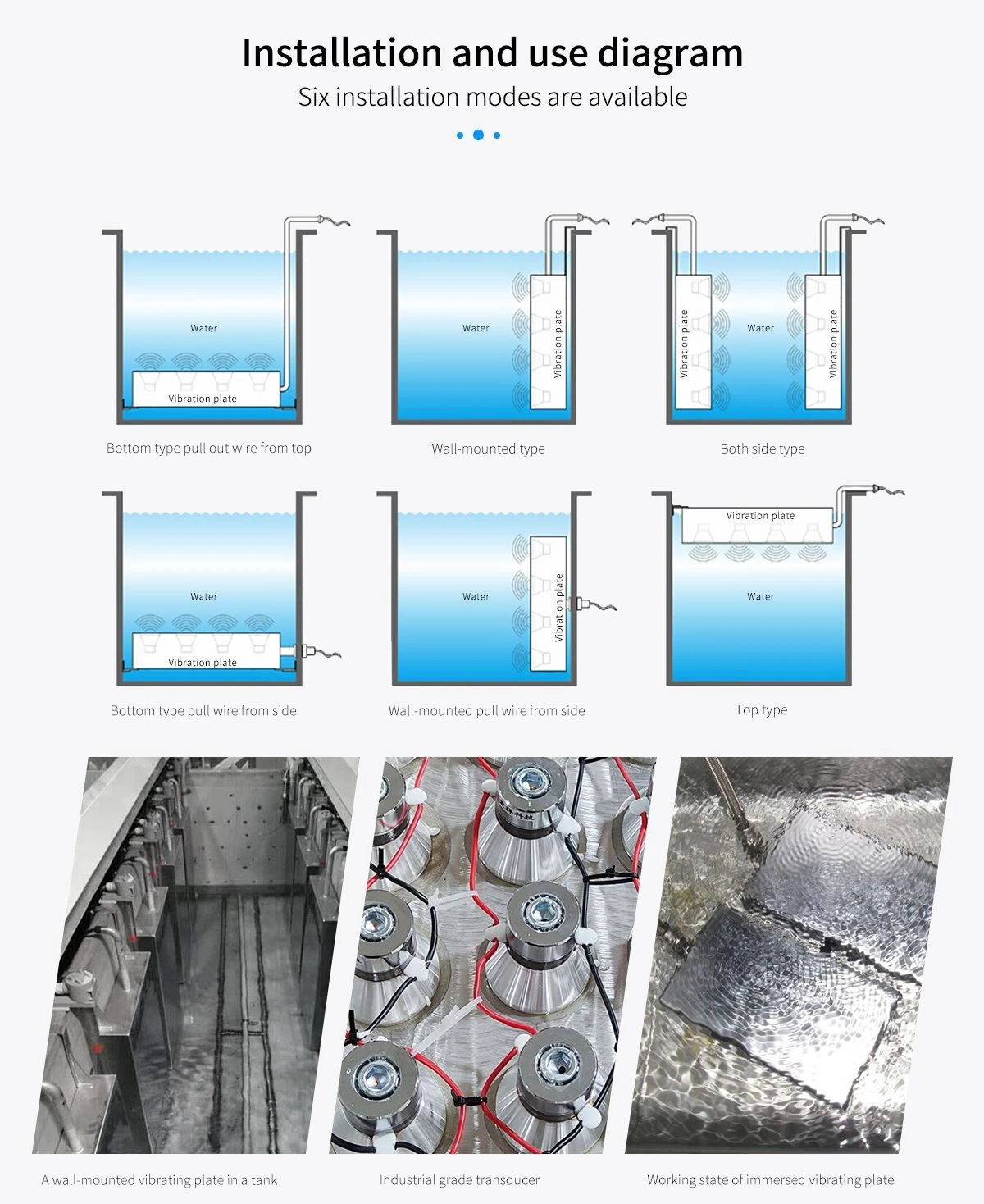 Ultrasonic Cleaning Vibrator Plate