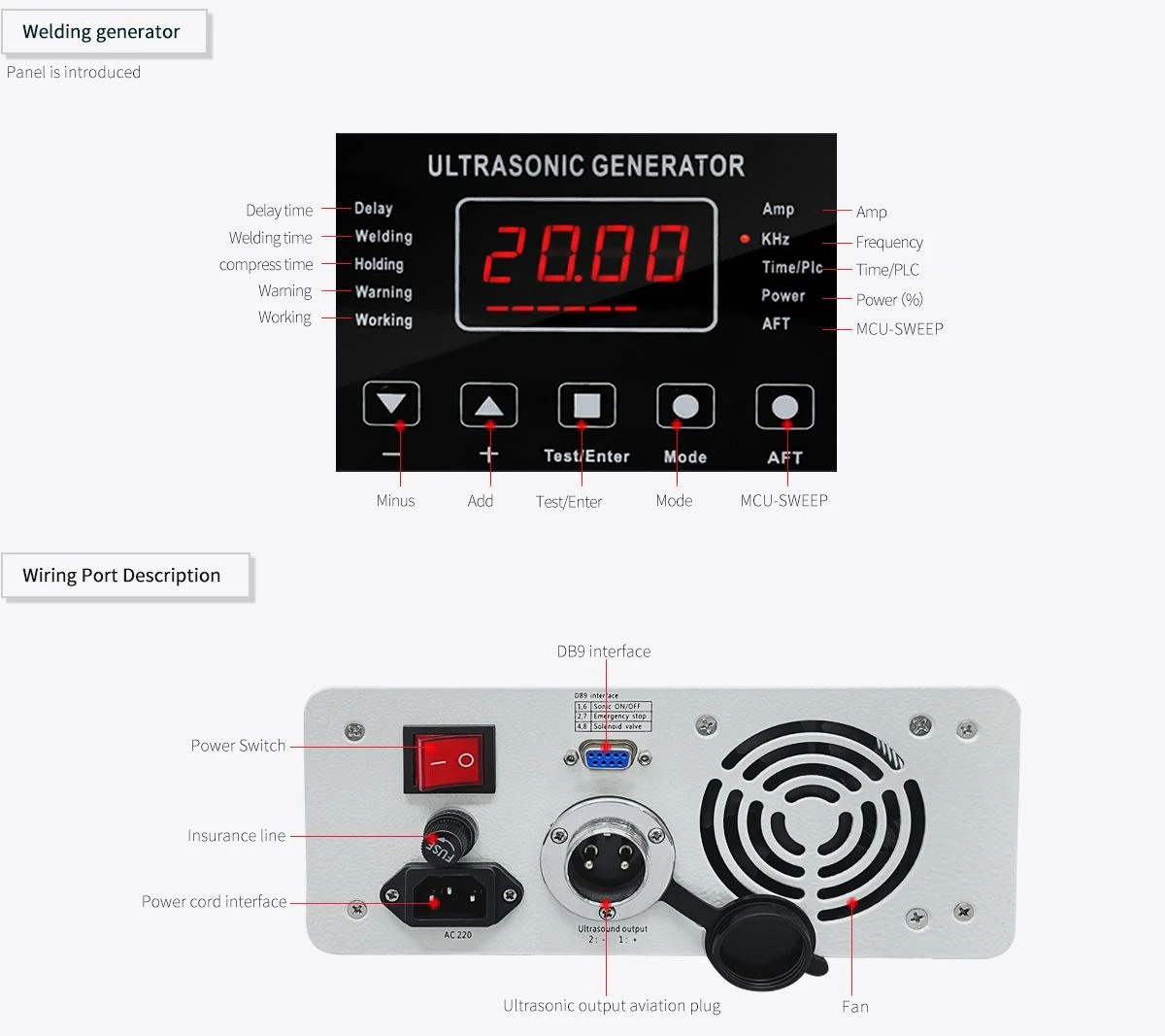 Ultrasound Welder Generator